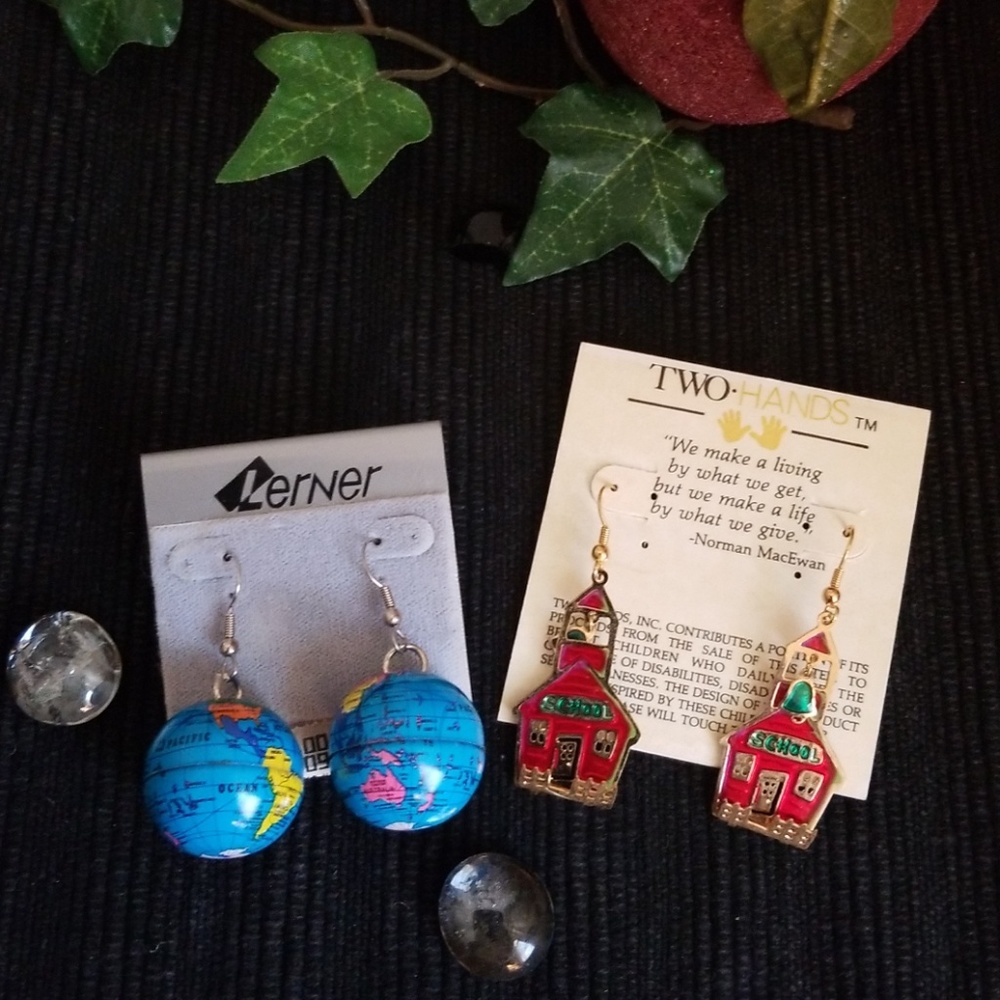Earrings 2 pair /Teacher's Jewelry